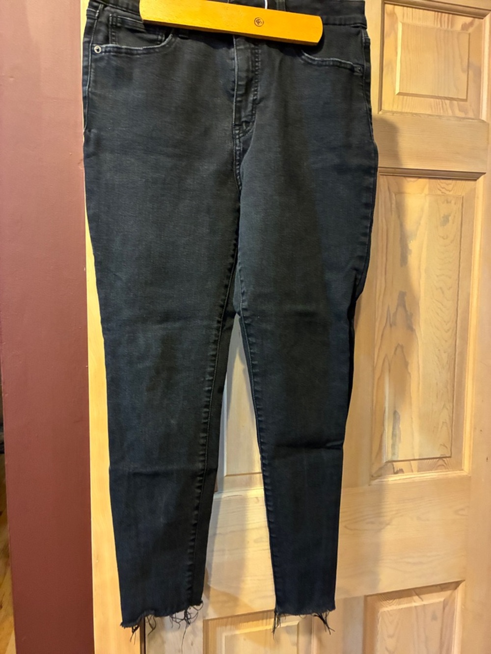 Lucky Brand Women's Washed Black Skinny Jeans
